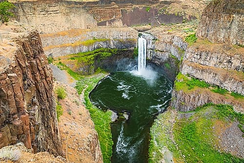 Palouse Falls State Park-Washington State-USA-Palouse Falls in Palouse Falls State Park Art Print